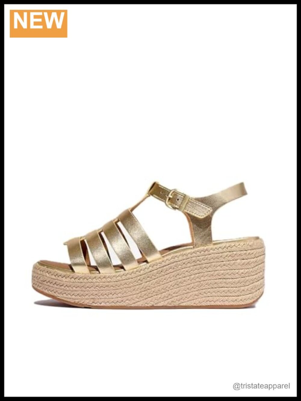 Leather Fisherman Wedge Sandals Slingback Platform Espadrille Casual